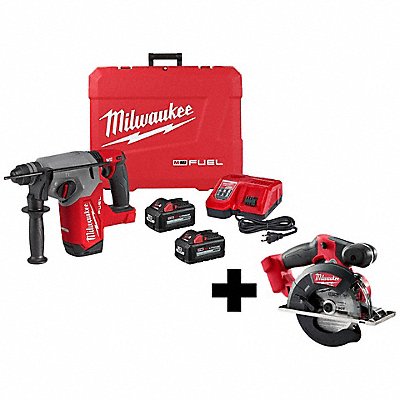 MILWAUKEE 291222000000 M18 Rotary Hmr Kit and Metal Circ Saw