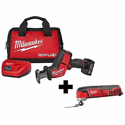 MILWAUKEE 252021XC242620 M12 Hackzall Recip Kit and Multi-Tool
