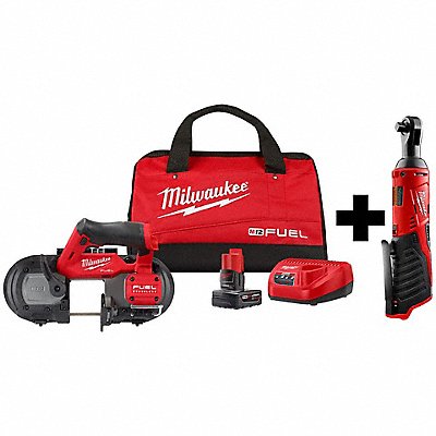 MILWAUKEE 252921XC245720 M12 Band Saw Kit and M12 3/8 Ratchet