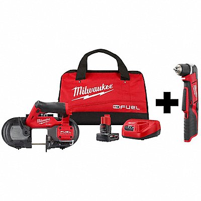 MILWAUKEE 252921XC241520 M12 Band Saw Kit and Right Angle Drill