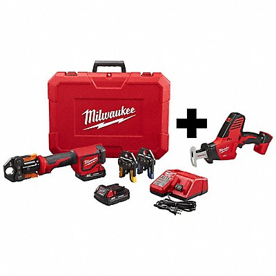 MILWAUKEE 267422P262520 M18 Press Tool Kit and Recip Hackzall