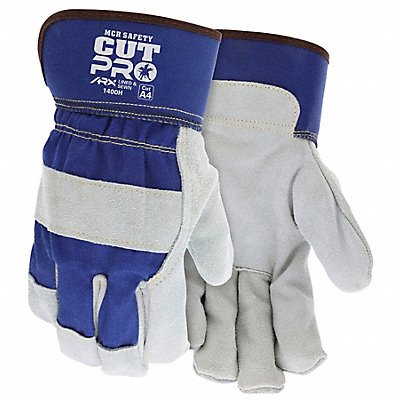 MCR SAFETY 1400HXL Glove Cut Resistant Leather Palm XL PK12
