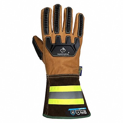 ENDURA 378GTXVBGXL Leather Gloves Tan Back XL PR