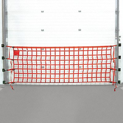 US NETTING OHPW48B Wall Mounted Loading Dock Barrier 4x8