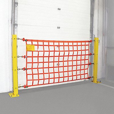 US NETTING OHPW418P Loading Dock Safety Barrier Net 4x18