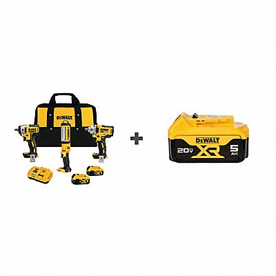 DEWALT DCK302P2DCB205 Combo Kit 20V MAX Expansion 3-Kit