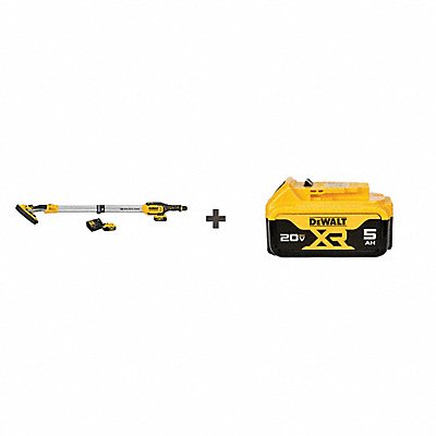DEWALT DCE800P2DCB205 Cordless Drywall Sander L 49 in