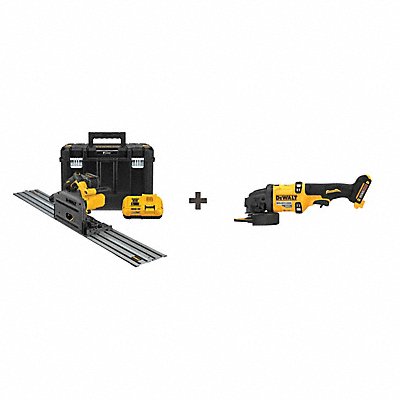 DEWALT DCS520ST1DCB606 Cordless Track Saw Kit 6-1/2 in Blade