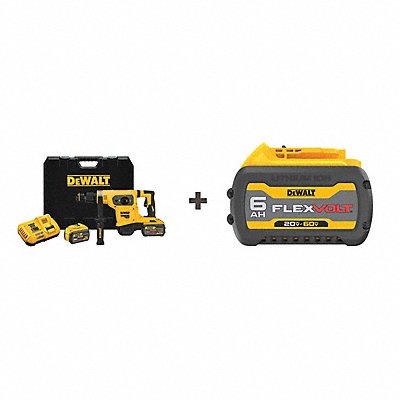 DEWALT DCH481X2DCB606 Rotary Hammer 60.0V SDS Max Chuck Li-Ion
