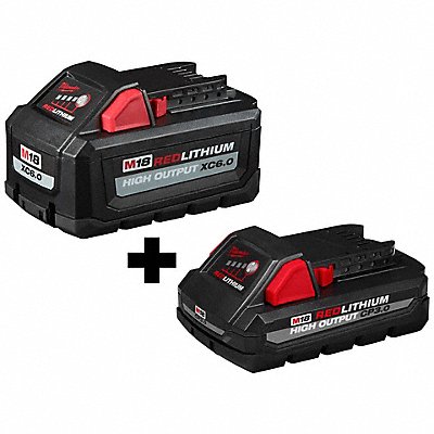 MILWAUKEE 4811186548111830 M18 HIGH OUTPUT XC6.0 Battery w CP3.0