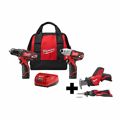 MILWAUKEE 249422242020248000 M12 2Pcs Kit M12 Hackzall M12 Soldiron
