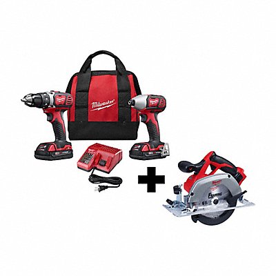 MILWAUKEE 269122000000 M18 2-Tool Kit/EXTRA M18 6 1/2 Circ Saw