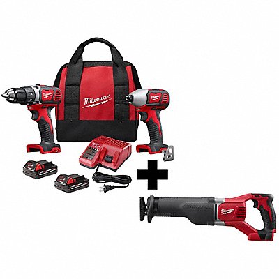 382YK5 MILWAUKEE 269122000000 M18 2-Tool Kit and EXTRA M18 Recip Saw