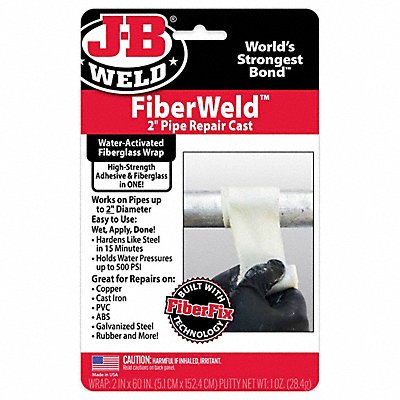 J-B WELD 38260 Pipe Repair Kit 2 W x 5 L White