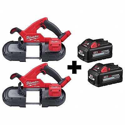 MILWAUKEE 28292028292048100000 M18 Fuel (2) CP BandSaw XC6.0 Batry