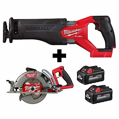 MILWAUKEE 28212028302048100000 M18 SAWZALL 7-1/4 C Saw M18 XC6.0 2PK