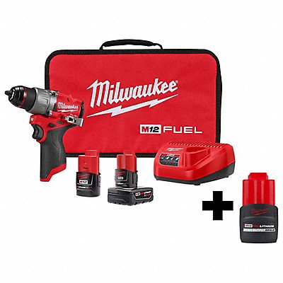 MILWAUKEE 34032200000000 M12 SURGE 1/4 Impact Kit 3/8 Ratchet