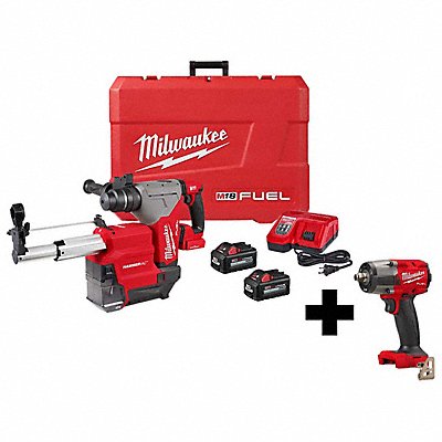 MILWAUKEE 291522DE296220 M18 FUEL 1-1/8 SDS+RtryHmr ImpWrench