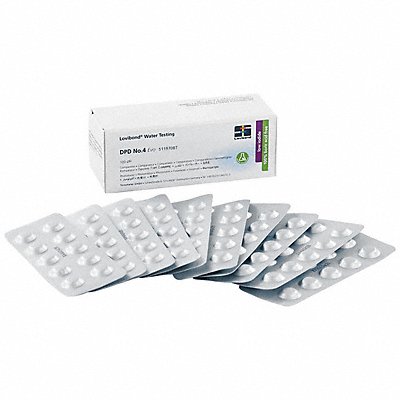 LOVIBOND DPDNO4EVOTABLETS Safest Tablet Test Total Chlorine 100PK