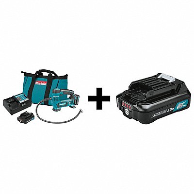 MAKITA MP100DWRX1BL1021B Max CXT Inflator Kit 12V