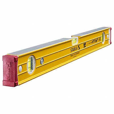 STABILA 38624 Box Level Aluminum 24 in L 3 Vials