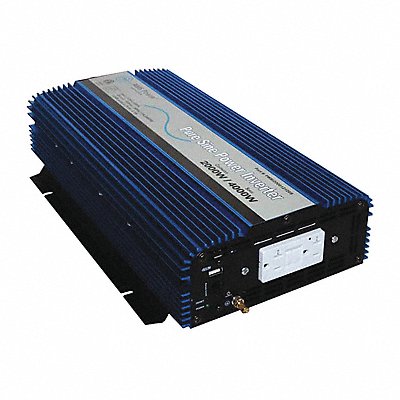 AIMS POWER PWRI200012120S Pure Sine 2kW Inverter 12VDC to 120VAC