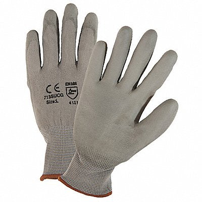PIP 713SUCGL Palm Coated Gloves Grey L PK12