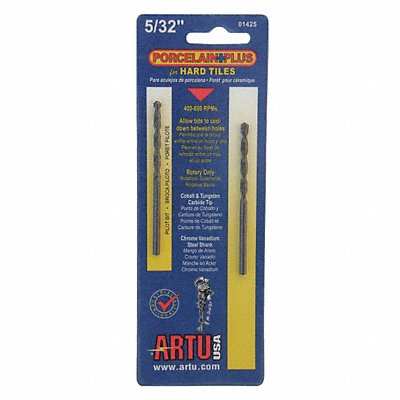 ARTU 1425 Glass Stone Tile Drill Set 2pc Carb Tip
