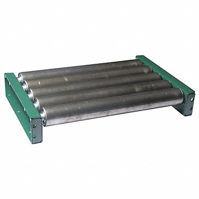 ASHLAND CONVEYOR 5F10T03B13 Roller Conveyor 10 ft L 13 BF Steel