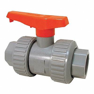 CHEMTROL U51TBV112 Manual 2-Way Ball Valve Socket CPVC