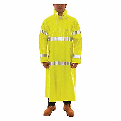 TINGLEY C53122 Flame Resist Rain Coat Yellow/Green 3XL
