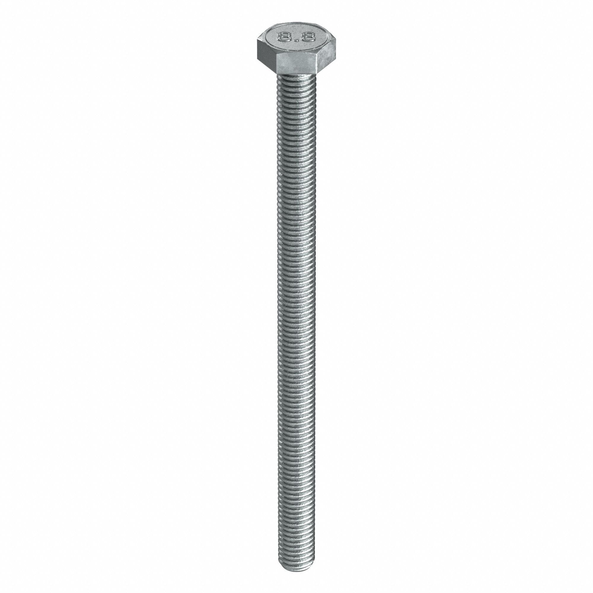 GRAINGER M012102400140 Hex Head Cap Screw ST CL8.8 140mm M24-3.00 5PK