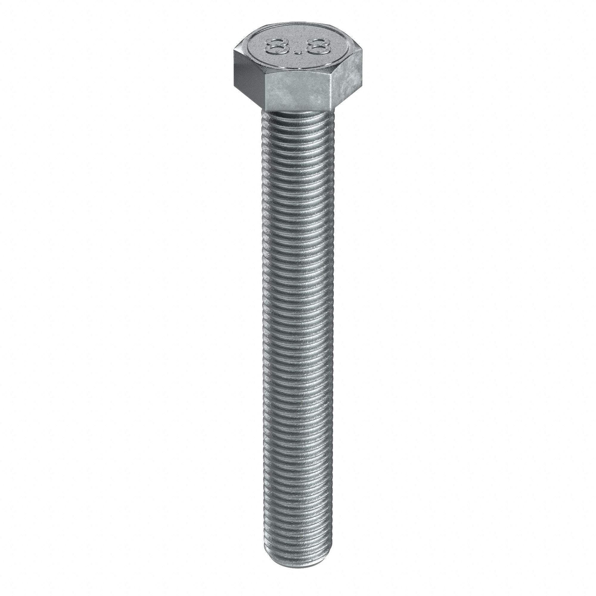 GRAINGER M012102400180 Hex Head Cap Screw ST CL8.8 180mm M24-3.00 5PK