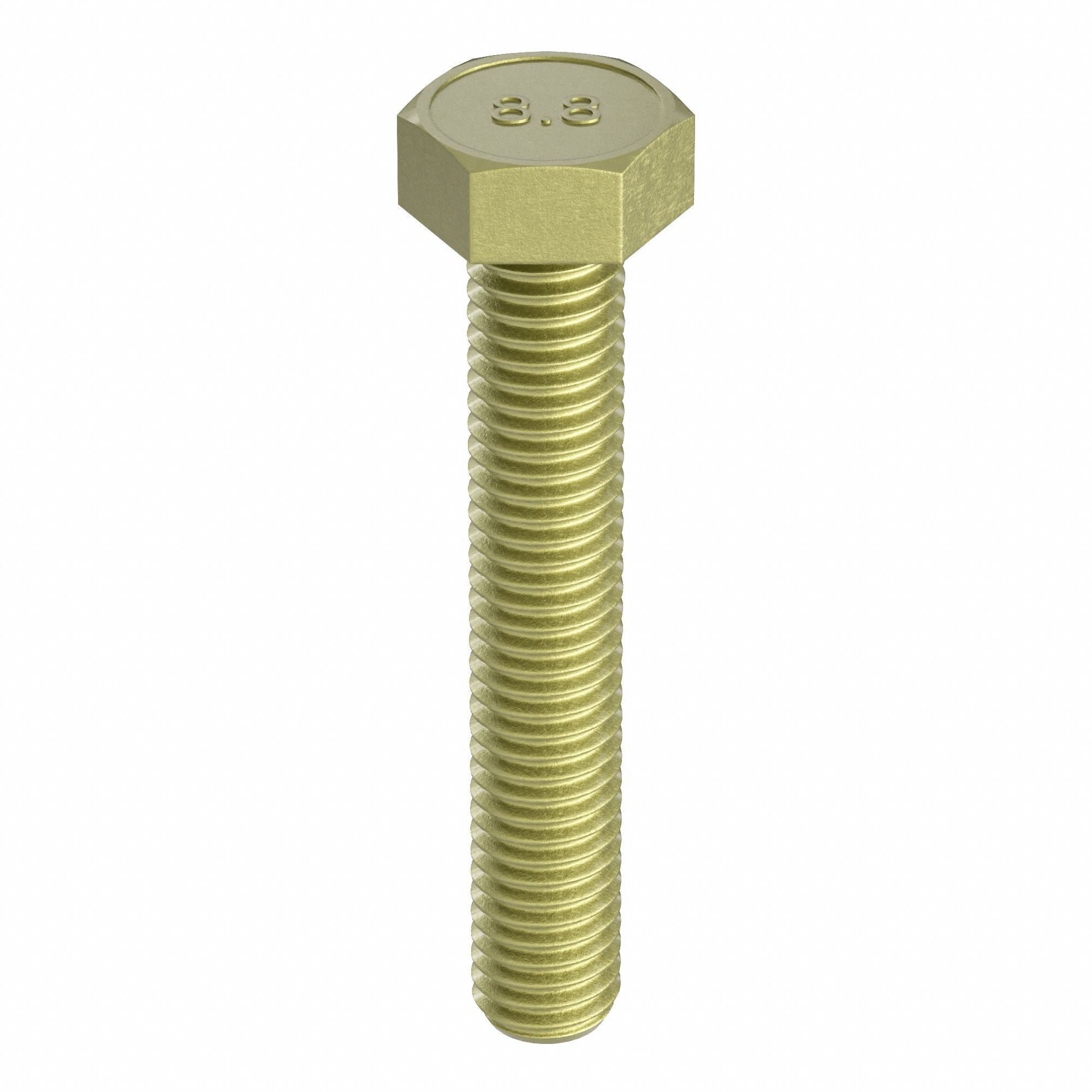GRAINGER M012301200030 Hex Head Cap Screw Steel 30mm M12-1.75 50PK