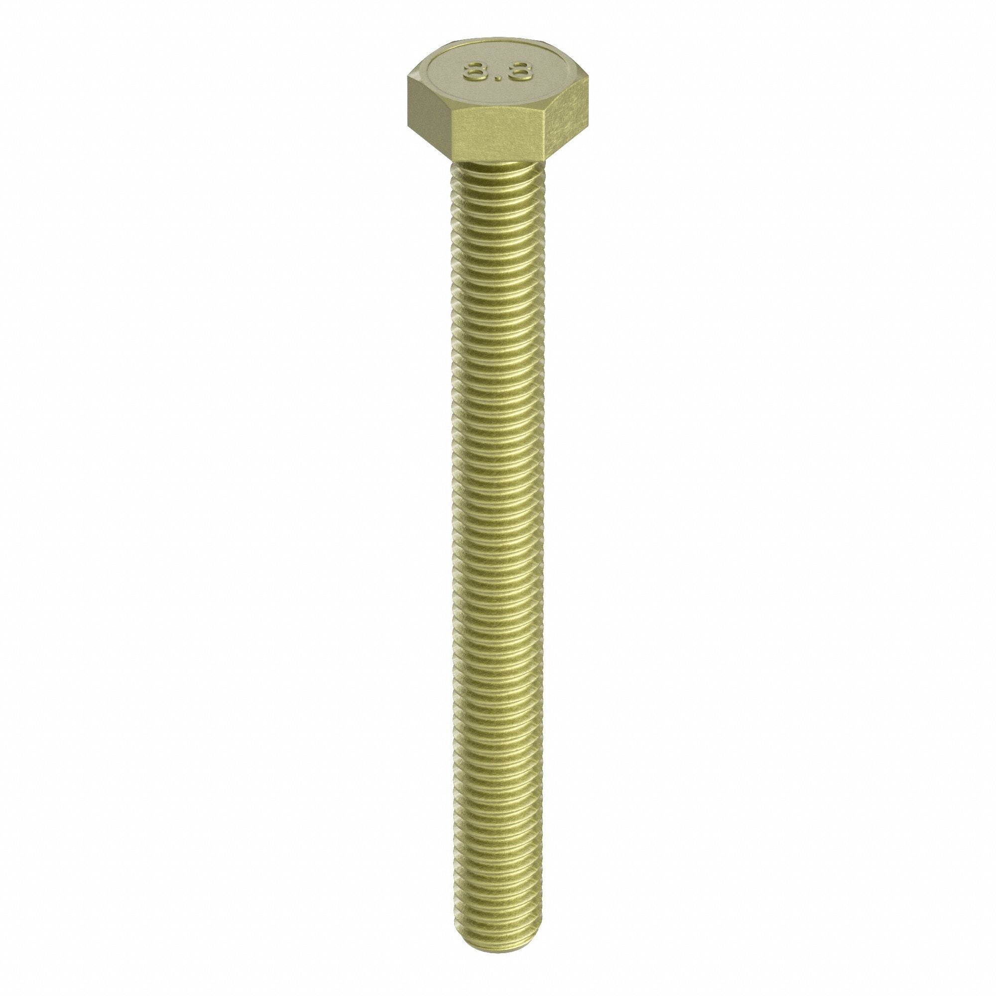 GRAINGER M012301200090 Hex Head Cap Screw Steel 90mm M12-1.75 25PK
