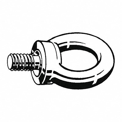 GRAINGER M160002000001 Machinery Eye Bolt Shank D 40 mm PK10