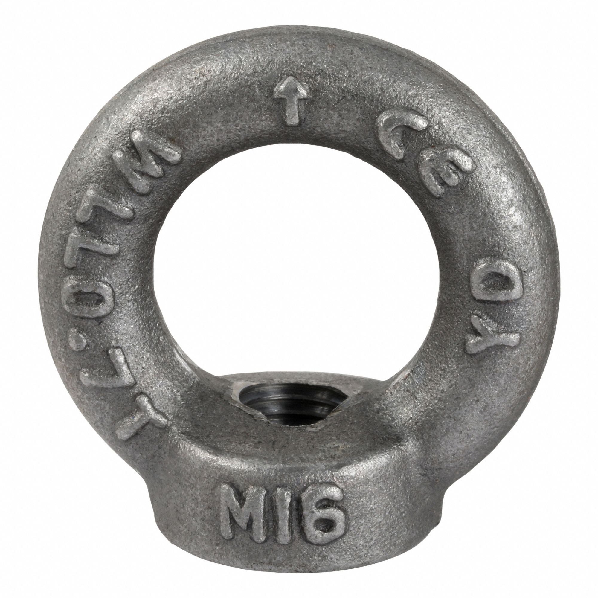 GRAINGER M161001600001 Lifting Eye NutBlack Oxide Stl M16 63mm 10PK
