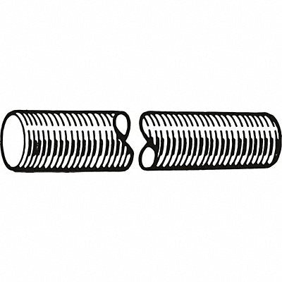 GRAINGER M202001601000 Fully Threaded Rod Black Oxide Stl M16-2mm 1m 1PK