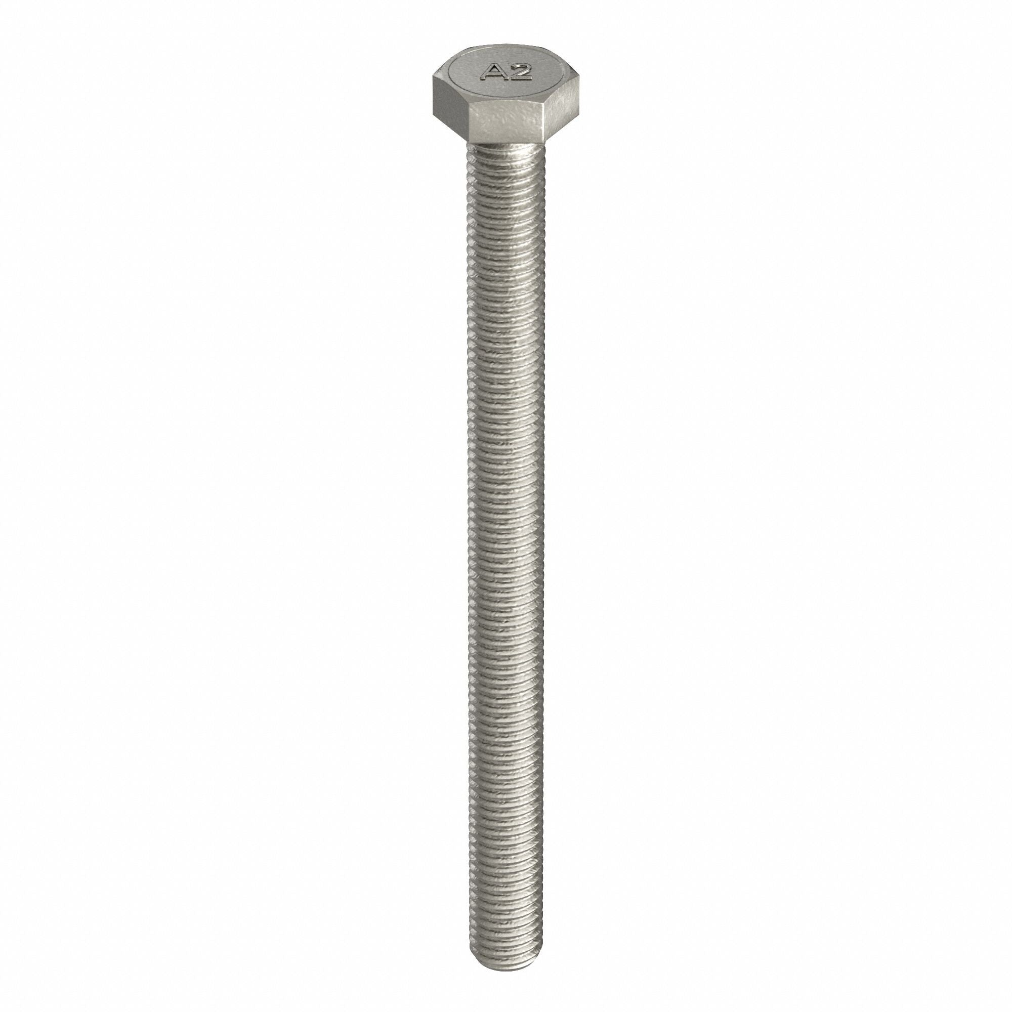 GRAINGER M510102000150 Hex Head Cap Screw 18-8 SS 150mm M20-2.50 5PK