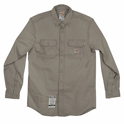 CARHARTT FRS160GRYTLL2XL E6404 FR Long Sleeve Shirt Twill Grey 2XLT