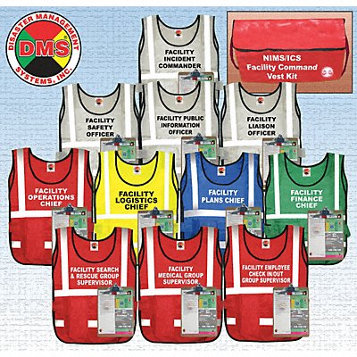 DISASTER MANAGEMENT SYSTEMS DMS05306 Safety Vest Facility Command Univsl