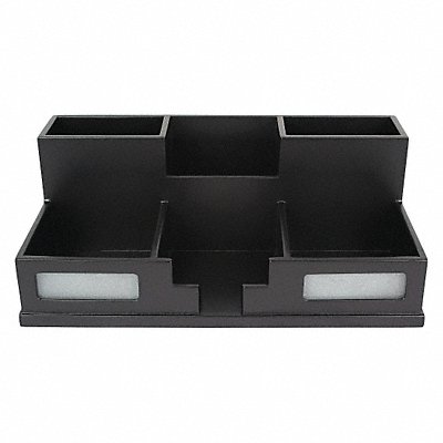 VICTOR 95255 Desktop Organizer Black Wood 5-1/2 in H