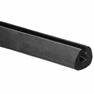 GRAINGER ZTRIM99 Edging EPDM I 3/8 x 5/8 In 100 Ft L Blk
