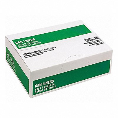 GRAINGER 38EU75 Garbage Bag 45 gal Black PK100