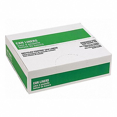 GRAINGER 38EU80 Garbage Bag 56 gal Clear PK100