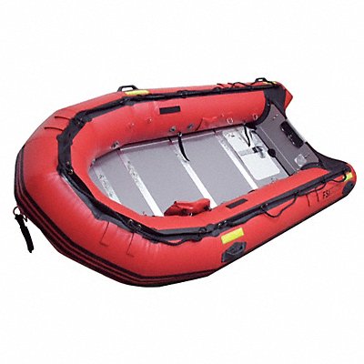 FSI FYRR430D Transom Style Rescue Boat Red 14 ft.