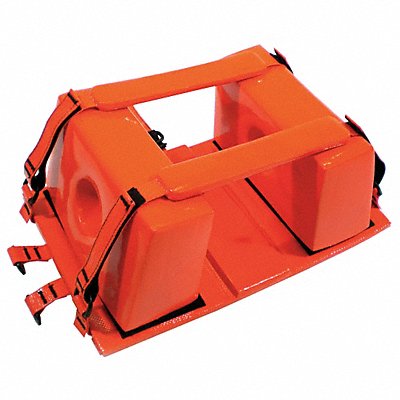 MEDSOURCE MS91000 Head Immobilizer 10-1/2x16x6-1/2 Orange