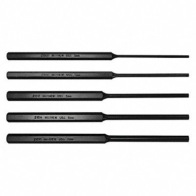 MAYHEW 62082 Pin Punch Set 5-Piece Steel