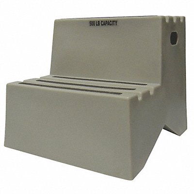 DPI ST21707 J4024 Step Stand 2 Steps Polyethylene Grey