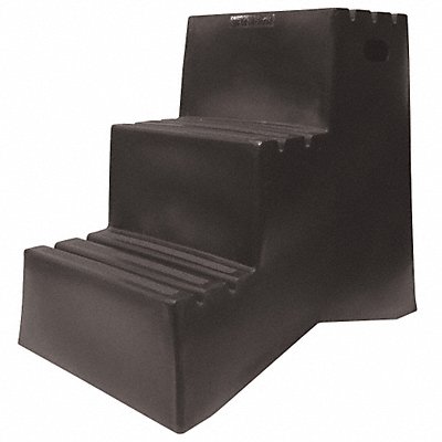DPI ST32701 J4025 Step Stand 3 Steps Polyethylene Black